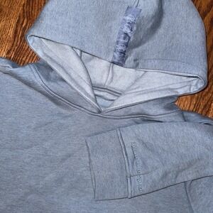 Follow Your Legend Alpaca Cloud Midweight Hoodie Men's XL Light Blue Fleece